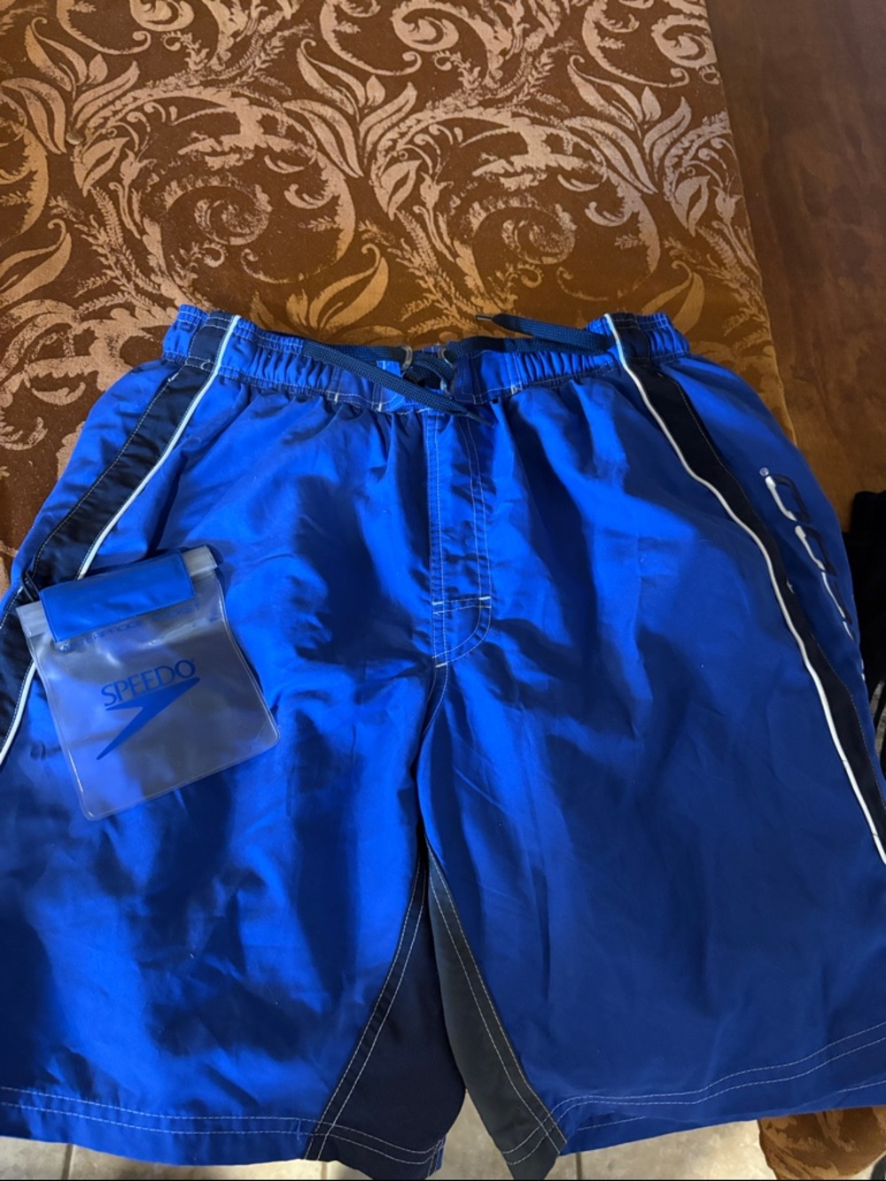 Speedo Blue Swim Trunks Size Large
